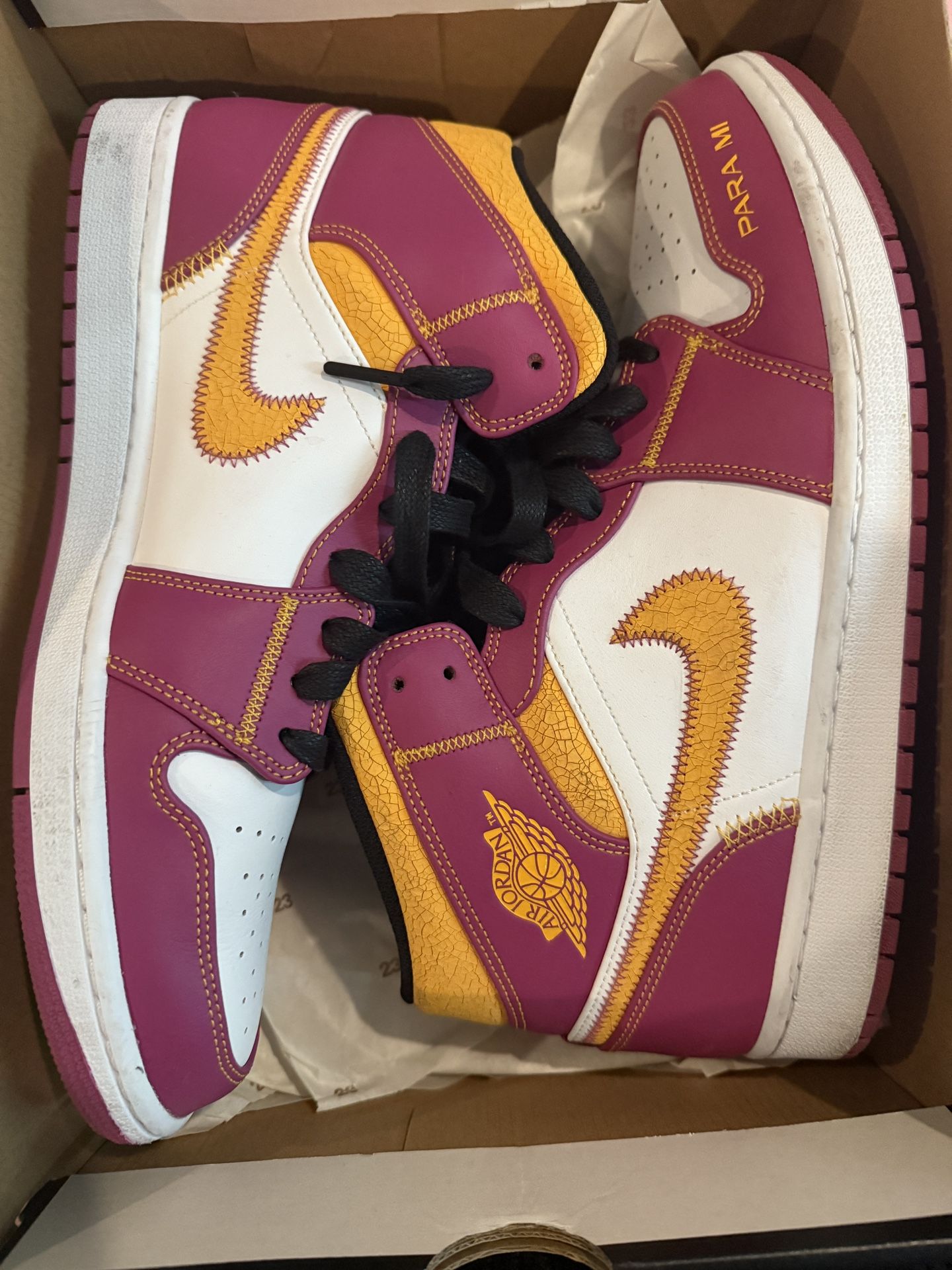 Size 12 AIR JORDAN 1 MID DAY OF DEAD