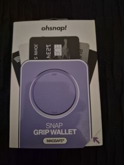 NEW OhSnap Snap Grip Wallet MagSafe RFID Wallet - Sealed - Orchid