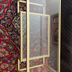 Glass And Metal Coffee Table 