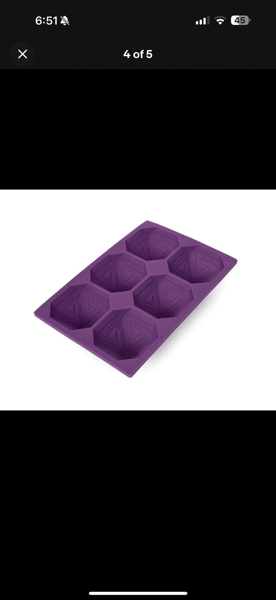 PALACE TRI FERG ICE CUBE TRAY PURPLE SILICONE AUTUMN 2025