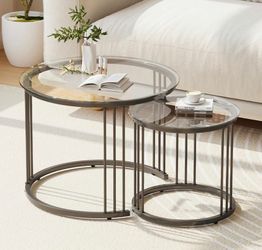  Round Coffee Table Set of 2