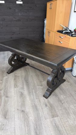 Solid wood desk