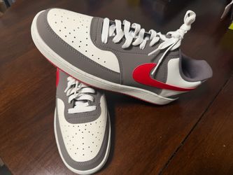 Nike Court Vision Next Nature Low Gray/White/Red Men’s 11.5 IM0459-101