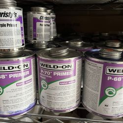 Vendo productos de plomeria y jardinería christys  red hot glue / weld -on cpvc y primer tengo muchos precios de $5 y $10 gracias 