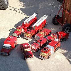 Nylint Metal Fire Trucks Lot 