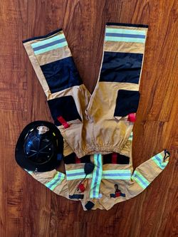 Firefighter Costume Set with Helmet