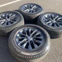 Factory 18” lexus Nightshade GX460 6 Lug Wheels & Tires ( Toyota Tacoma 4Runner Older Tundra T100 Etc)