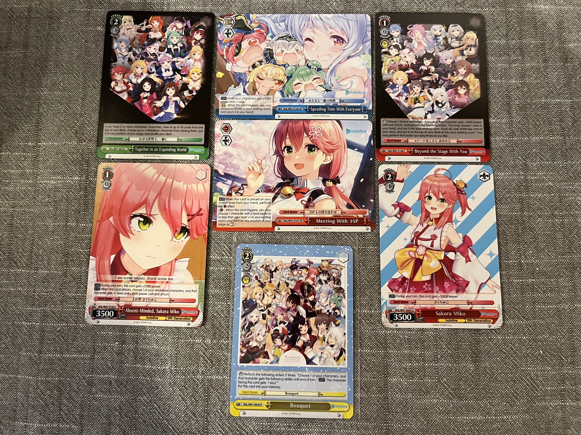 Sakura miko And friends Card Lot - Hololive Production - Weiss Schwarz TCG