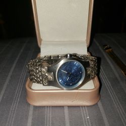 Lois hill sterling silver women's watch