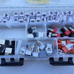 Cat5e Keystone Jacks - Assorted Colors