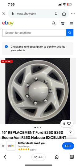 16" REPLACEMENT Ford E250 E350 Econo Van F250 Hubcap  set of 4 new