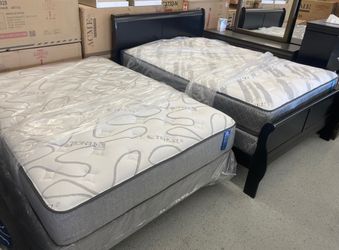 furniture mattress bed frame box spring bunk bed twin full queen king