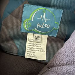 Pulse Boys Ski Jacket Gray/teal