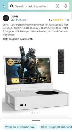 Xbox Series S Portable Gaming Monitor