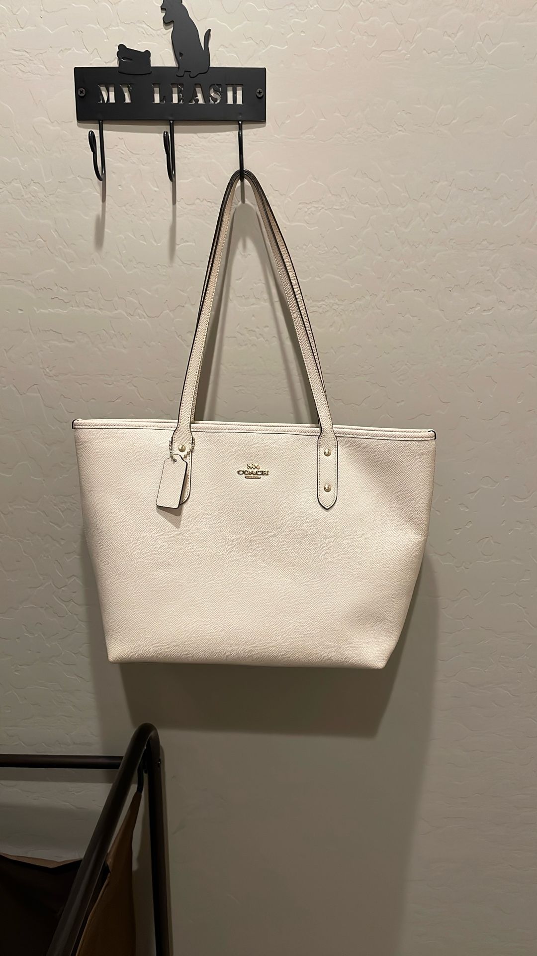 Coach Bucket Purse White