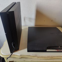 PS3 And PS4 Consoles 