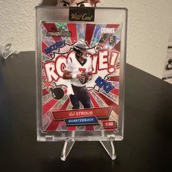 CJ Stroud Wild Card Alumination Comix Rookie  Numbered 7/40 RC