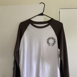 GREY AND WHITE CHROME HEARTS LONG SLEEVE