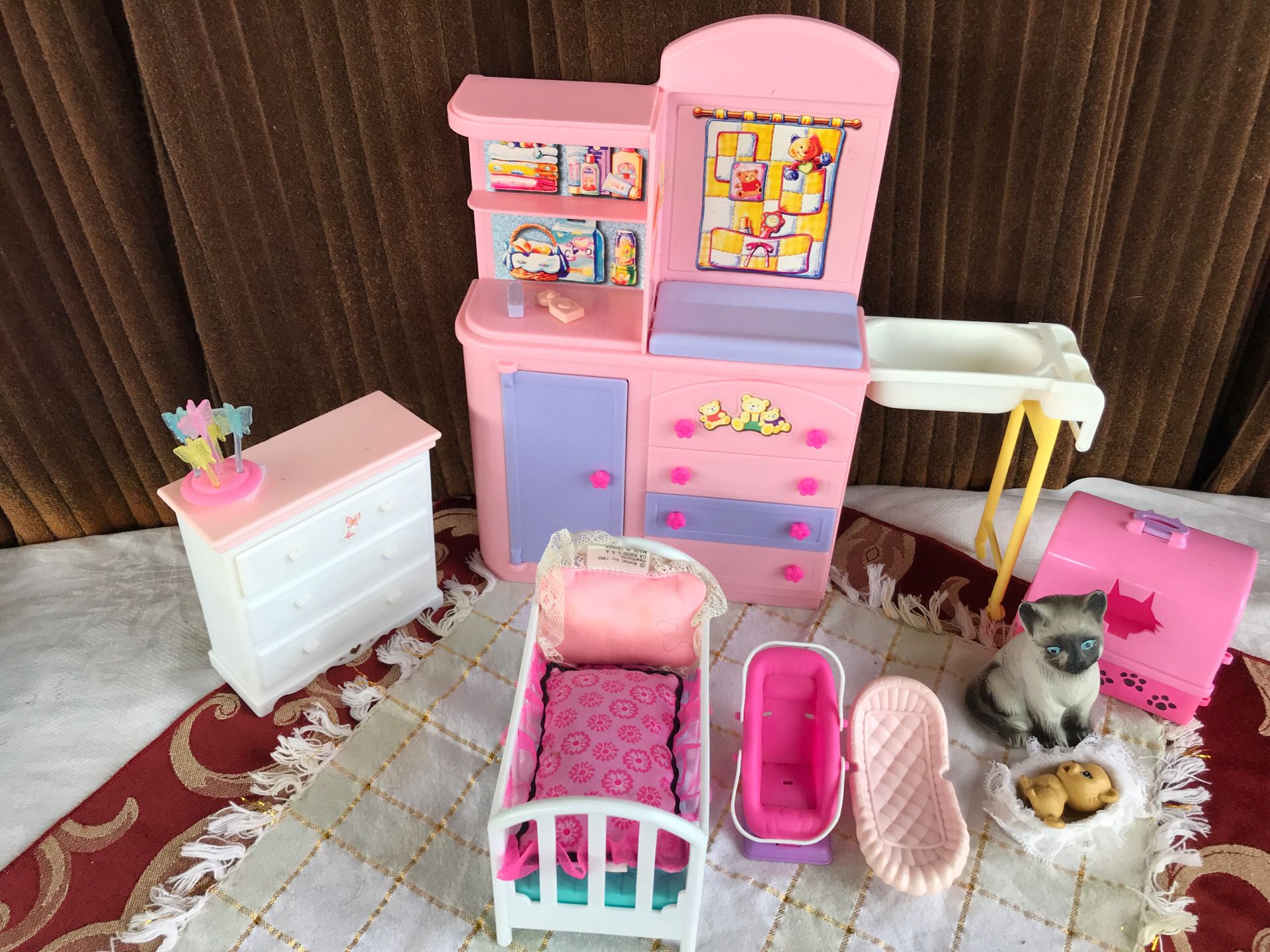 Mini changing table nursery toys