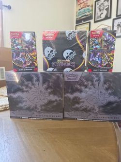Pokemon pitch black etb, bundle and display box