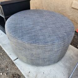 Large 40" Grey / Blue Sofa Ottoman