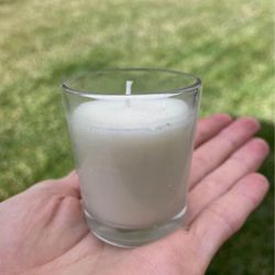 White Glass Candle Votives