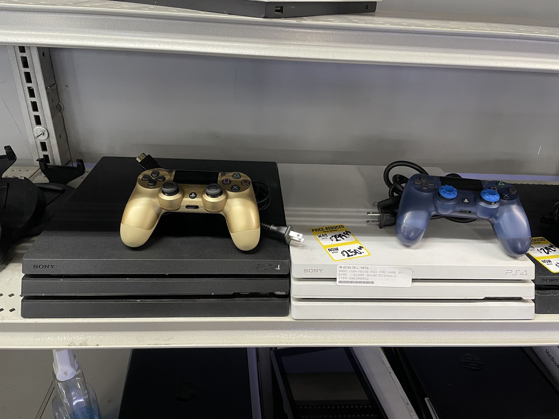 Sony PlayStation Pro Black White Each One Cash