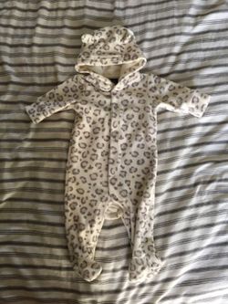 Baby Gap hooded onesie 0-3 months