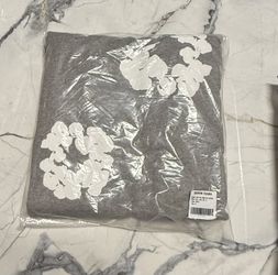 Grey Denim Tear Hoodie