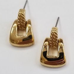 Earrings Gold Plated Pierced 