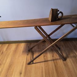 Antique Ironing board and Charcoal Sad Iron