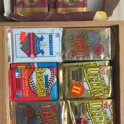 Hundreds Of Baseball Cards From The 90s