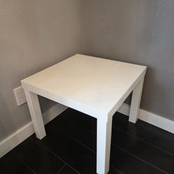 3 White Ikea Side Tables