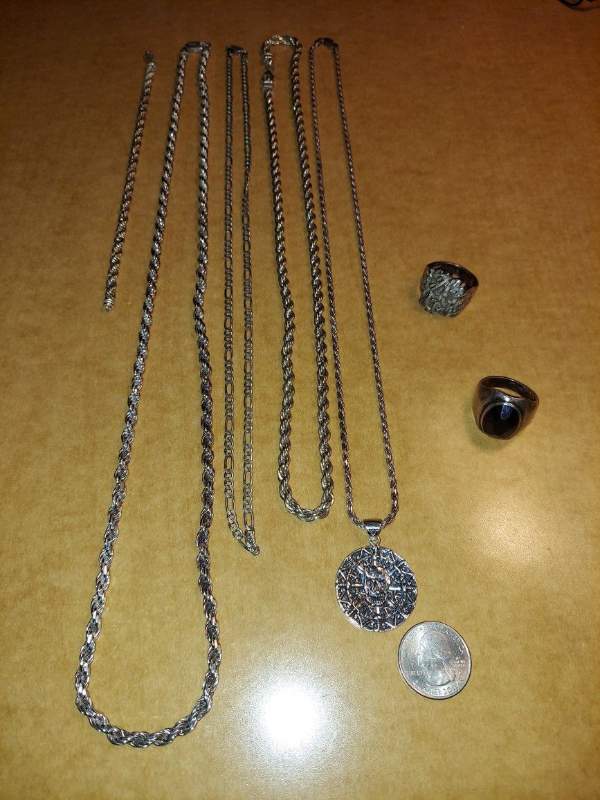 Silver Jewelry Lot. 184 GRAMS TOTAL. NOT scrap.