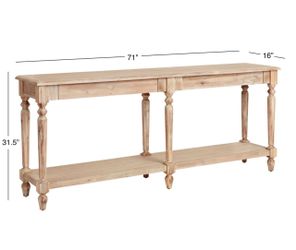 Long Wood Foyer Table console