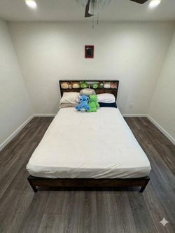 Full Bed Frame with Storage Only *Read description