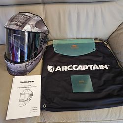 Brand New ARCCAPTAIN 3.94"X3.66" Welding Helmet Auto Darkening, 1/1/1/1 Top Optical Cla...