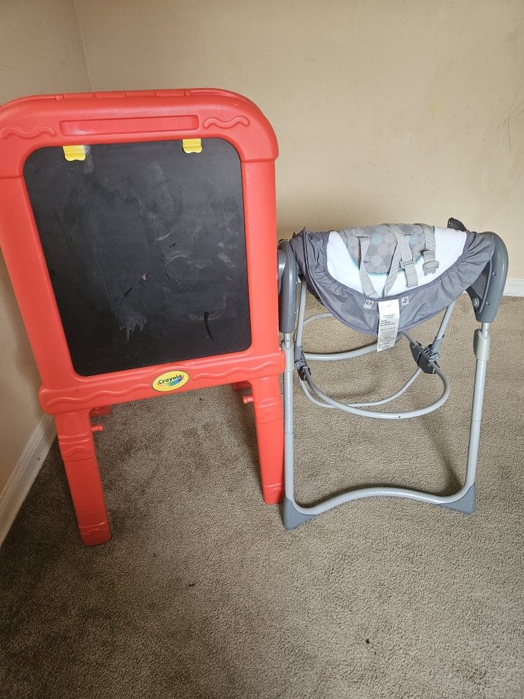 Baby Swing and Kid Chalk Board