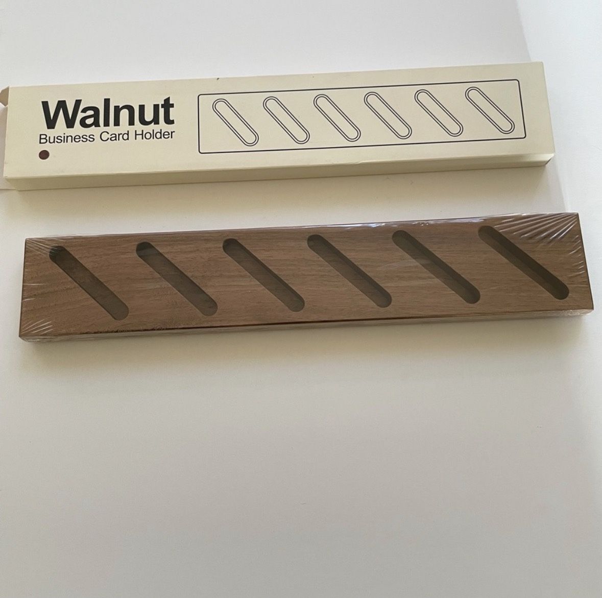 Walnut Business Card Holder $28 OBO