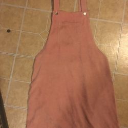 Pink overalls dress
