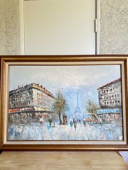 Paris paint canvas