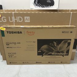 Toshiba 55” 4K TV! Finance For $50 Down! $379 Cash Or Card!!