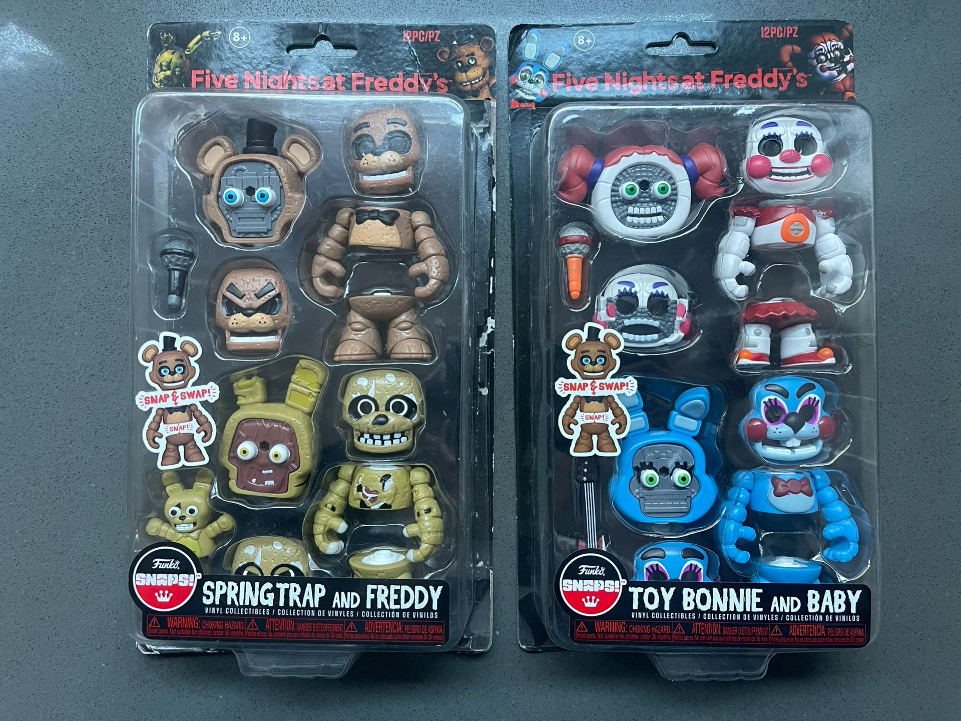 Five Nights at Freddy's Toy Bonnie and Baby Snap Mini-Figure 2-Pack