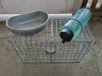 Small Metal Cage With Water Bottle