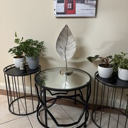 Coffee Table Set With 2 Side Tables