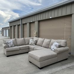 Beige Sectional Couch