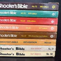 VINTAGE SHOOTERS BIBLE LOT (9 Bks) 1967-81   Stoeger Firearms Catalogs  No 58-72