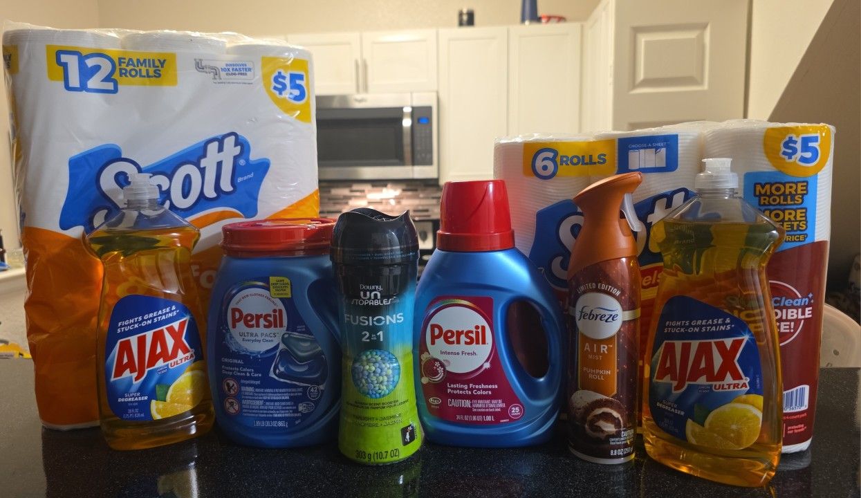 Household Essentials Bundle – Persil, Downy, Scott, Febreze & Ajax🌟