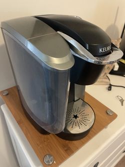 LARGE Keurig Coffee Maker with Bamboo Pod Holder Platform