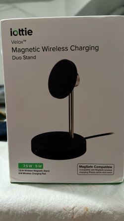 iottie Velox Magnetic Wireless Charging Duo Stand 